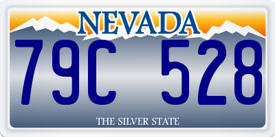 NV license plate 79C528