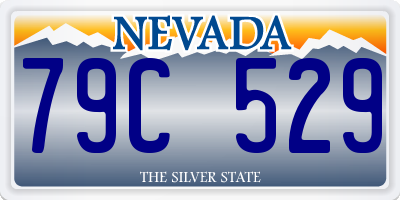 NV license plate 79C529