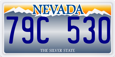 NV license plate 79C530