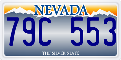 NV license plate 79C553