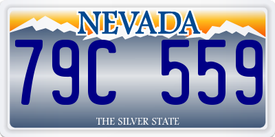 NV license plate 79C559