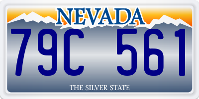 NV license plate 79C561