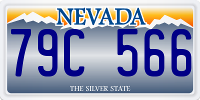 NV license plate 79C566