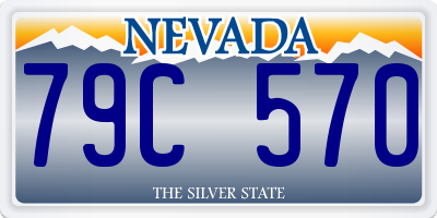 NV license plate 79C570
