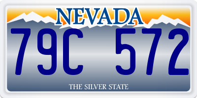 NV license plate 79C572