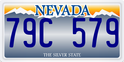 NV license plate 79C579