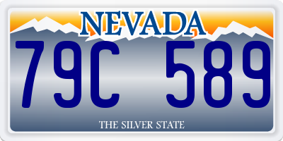 NV license plate 79C589