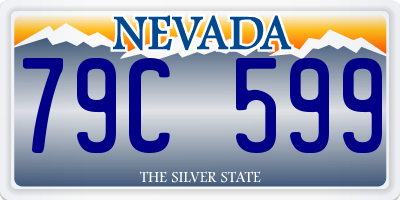 NV license plate 79C599