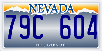 NV license plate 79C604
