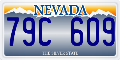 NV license plate 79C609