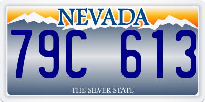NV license plate 79C613