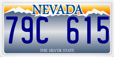 NV license plate 79C615
