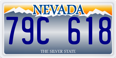 NV license plate 79C618