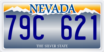 NV license plate 79C621