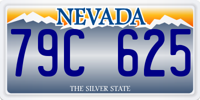 NV license plate 79C625