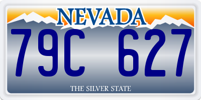 NV license plate 79C627