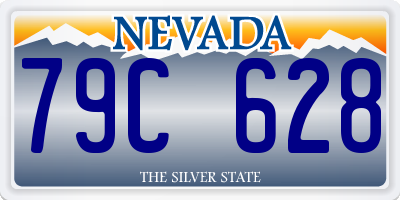 NV license plate 79C628