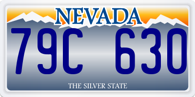 NV license plate 79C630