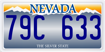 NV license plate 79C633