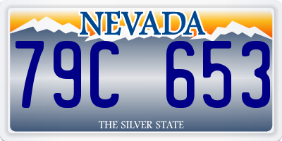 NV license plate 79C653