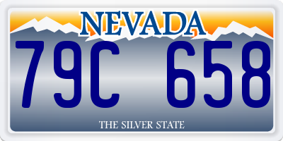 NV license plate 79C658