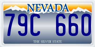 NV license plate 79C660