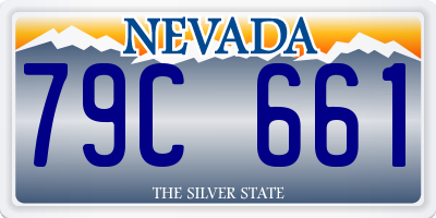 NV license plate 79C661