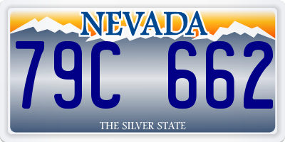 NV license plate 79C662