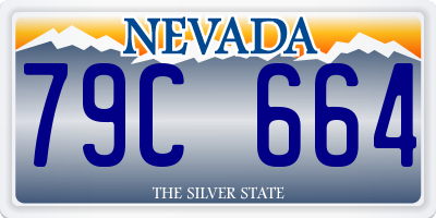 NV license plate 79C664