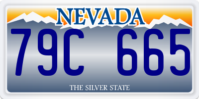NV license plate 79C665