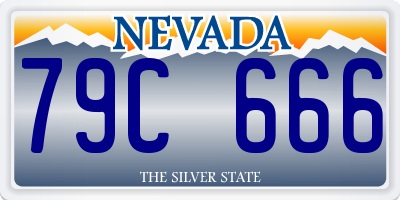 NV license plate 79C666