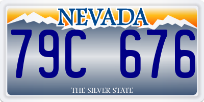 NV license plate 79C676