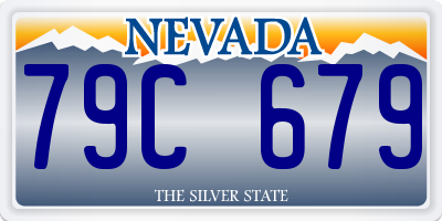NV license plate 79C679