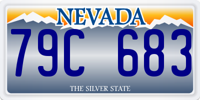 NV license plate 79C683