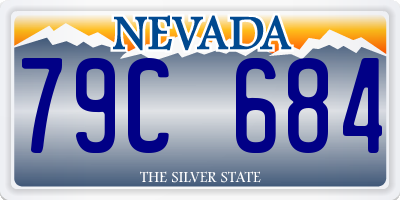 NV license plate 79C684