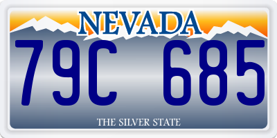 NV license plate 79C685