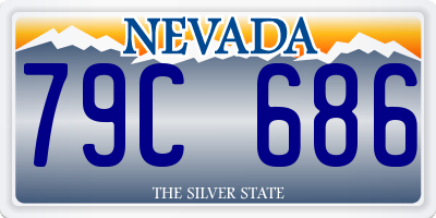 NV license plate 79C686