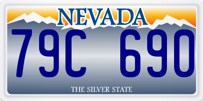 NV license plate 79C690