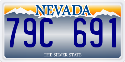 NV license plate 79C691