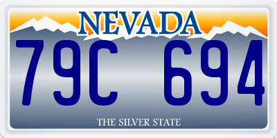 NV license plate 79C694