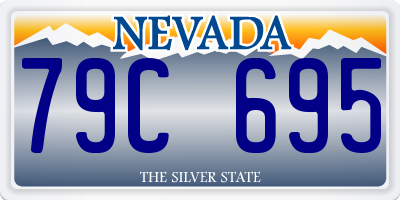 NV license plate 79C695