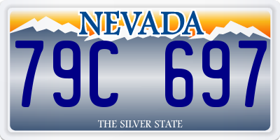 NV license plate 79C697