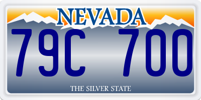 NV license plate 79C700