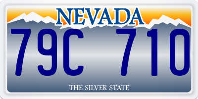 NV license plate 79C710
