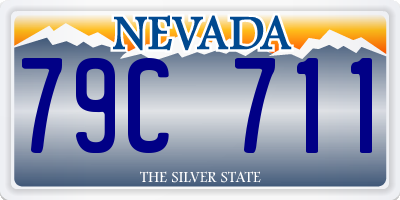 NV license plate 79C711
