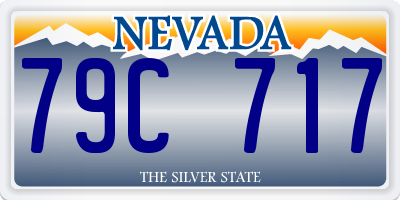 NV license plate 79C717