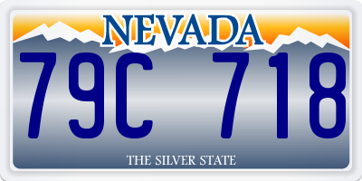 NV license plate 79C718