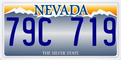 NV license plate 79C719