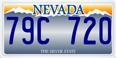 NV license plate 79C720