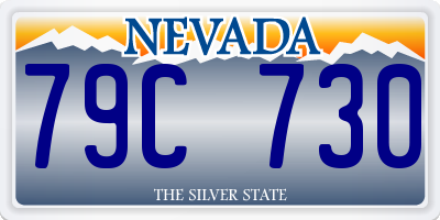 NV license plate 79C730